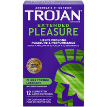 Load image into Gallery viewer, TROJAN EXTENDED PLEASURE CONDOM 12CT
