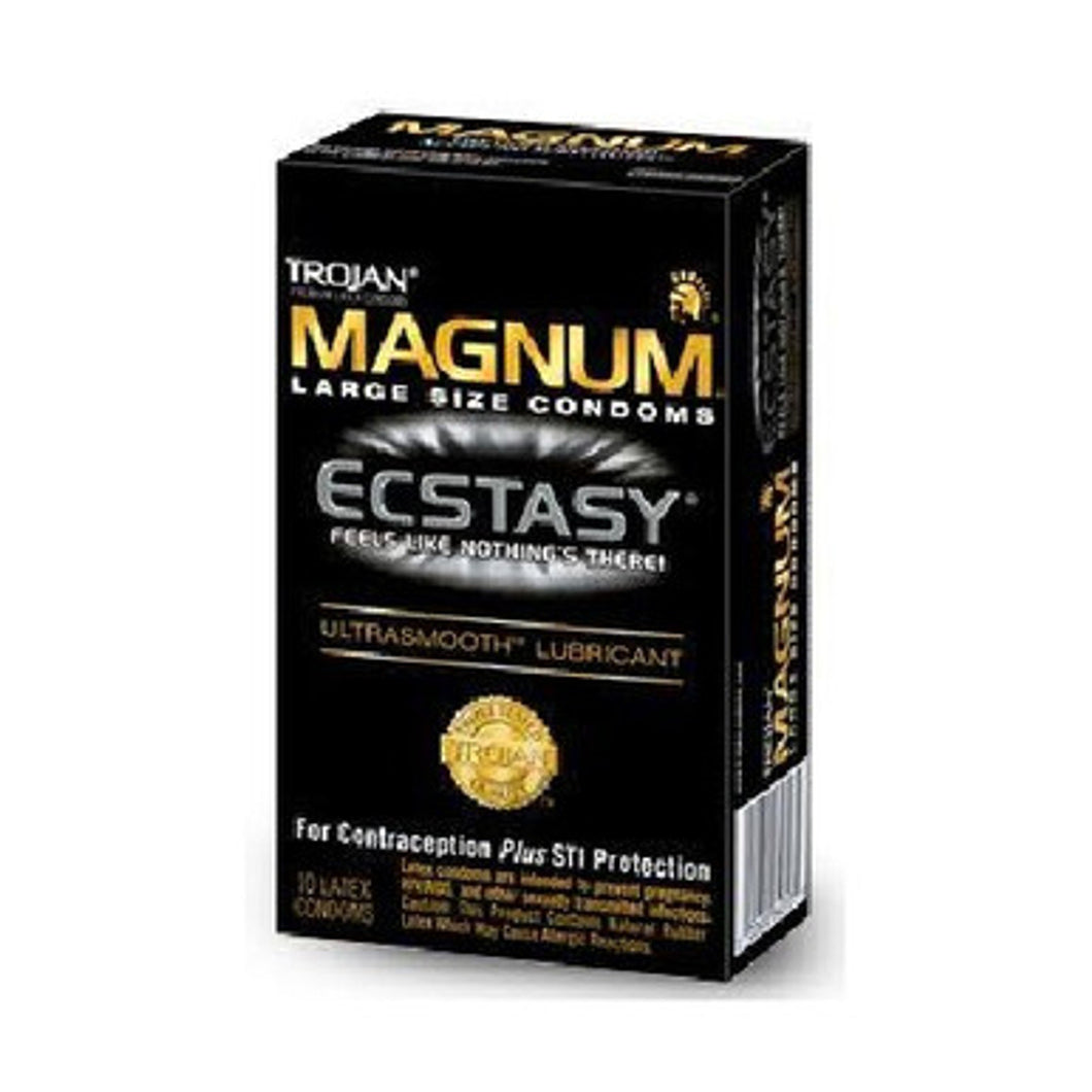 TROJAN MAGNUM ECSTASY CONDOM 10CT