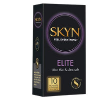 Load image into Gallery viewer, LIFESTYLES SKYN CONDOM ELITE W/TAG 10CT
