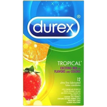 Load image into Gallery viewer, DUREX TROPICAL FLAVORS ASST CONDOM 12CT
